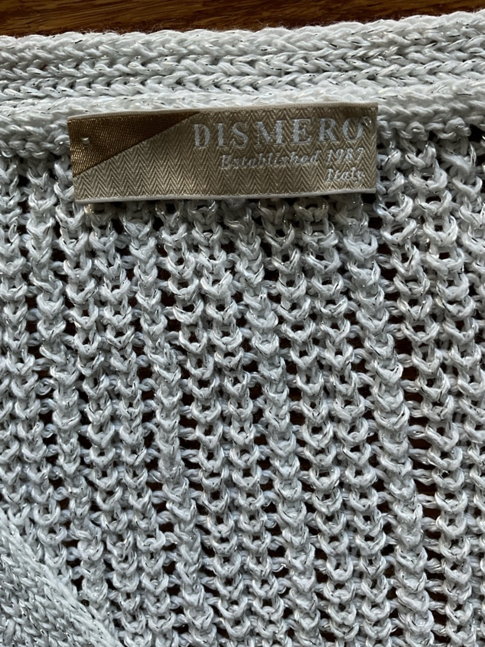 White Knit V‑Neck Shell L - Picture 2 of 6